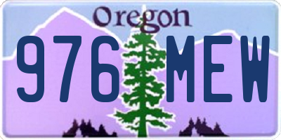 OR license plate 976MEW