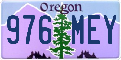 OR license plate 976MEY