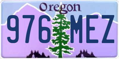 OR license plate 976MEZ