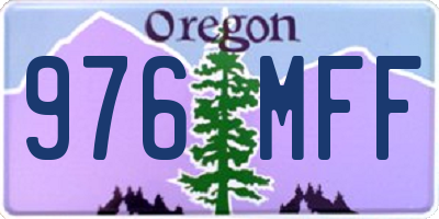 OR license plate 976MFF