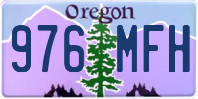 OR license plate 976MFH