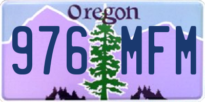 OR license plate 976MFM