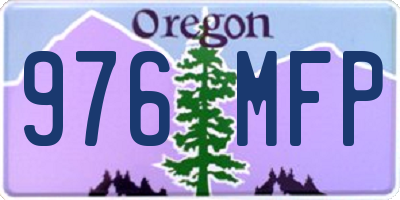 OR license plate 976MFP