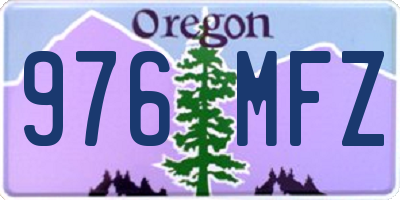 OR license plate 976MFZ