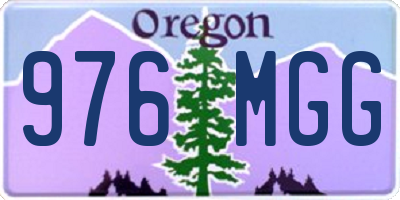 OR license plate 976MGG