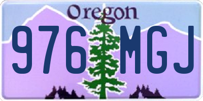 OR license plate 976MGJ