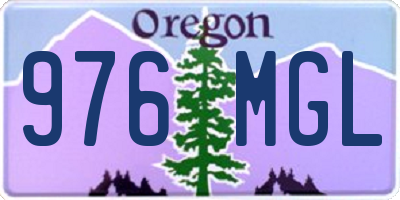 OR license plate 976MGL