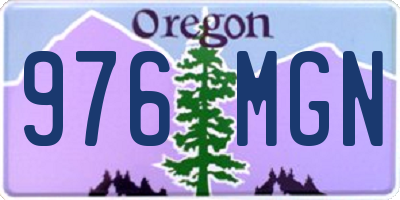 OR license plate 976MGN
