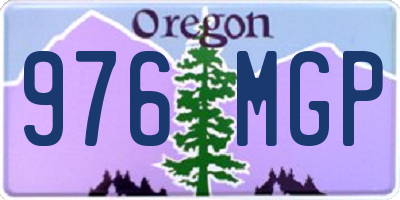 OR license plate 976MGP