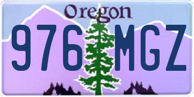 OR license plate 976MGZ