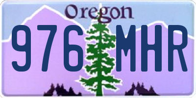 OR license plate 976MHR