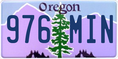OR license plate 976MIN