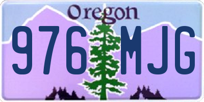 OR license plate 976MJG