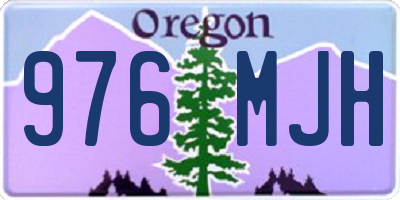 OR license plate 976MJH