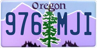 OR license plate 976MJI