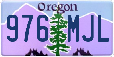 OR license plate 976MJL
