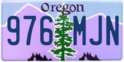 OR license plate 976MJN