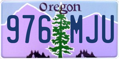 OR license plate 976MJU