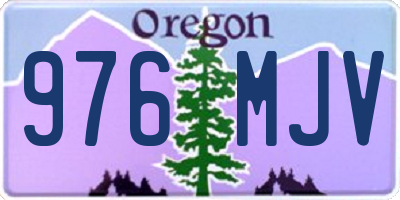 OR license plate 976MJV