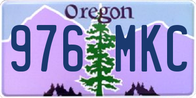 OR license plate 976MKC