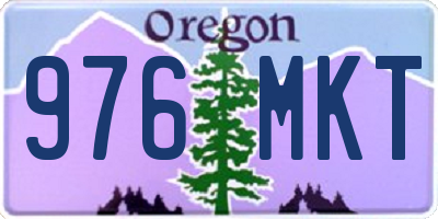 OR license plate 976MKT