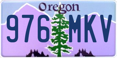 OR license plate 976MKV