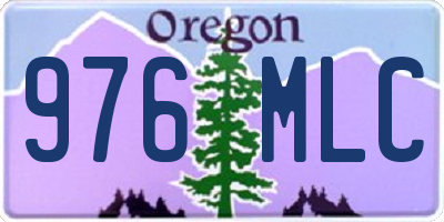 OR license plate 976MLC