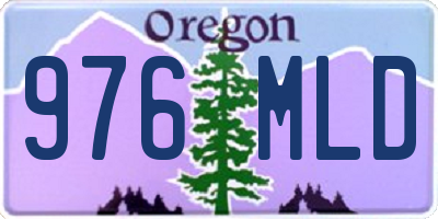 OR license plate 976MLD