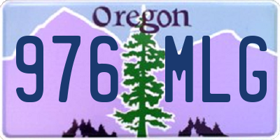 OR license plate 976MLG