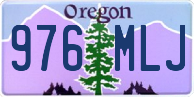 OR license plate 976MLJ