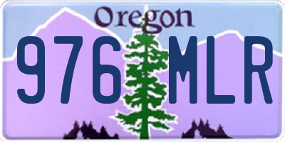 OR license plate 976MLR