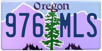 OR license plate 976MLS