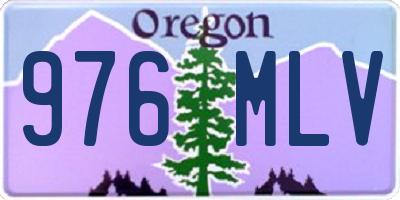 OR license plate 976MLV