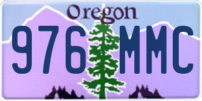 OR license plate 976MMC