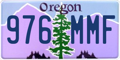 OR license plate 976MMF