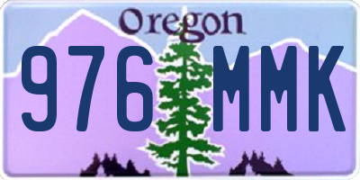 OR license plate 976MMK