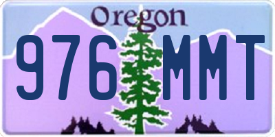 OR license plate 976MMT