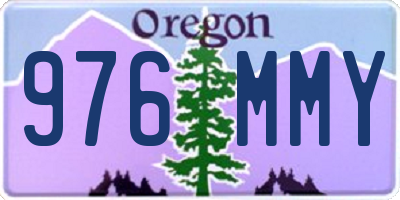 OR license plate 976MMY