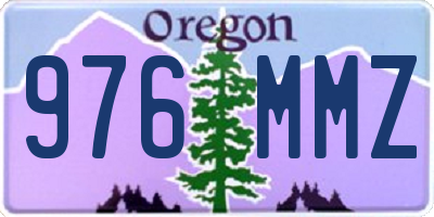 OR license plate 976MMZ