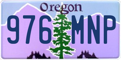 OR license plate 976MNP