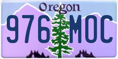 OR license plate 976MOC