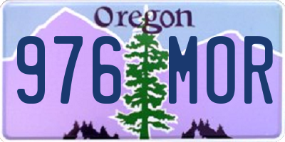 OR license plate 976MOR