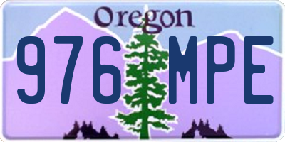 OR license plate 976MPE