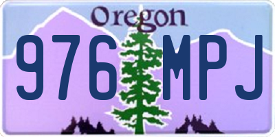 OR license plate 976MPJ