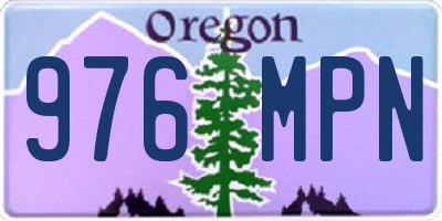 OR license plate 976MPN