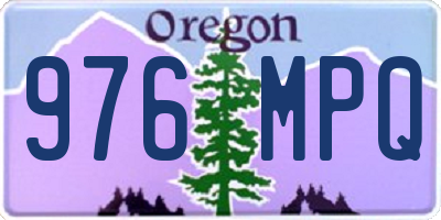 OR license plate 976MPQ