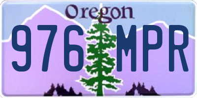 OR license plate 976MPR