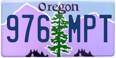 OR license plate 976MPT