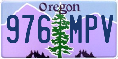 OR license plate 976MPV