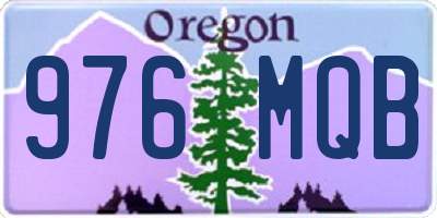OR license plate 976MQB
